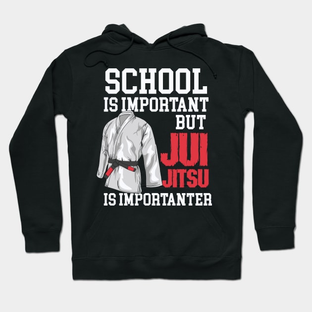 Jiu Jitsu Is Importanter - Funny BJJ Martial Arts Hoodie by Fresan